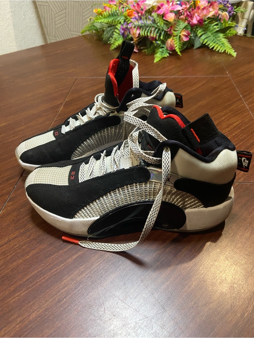 Men's jordan Performance Basketball Shoes - Black, White & Red